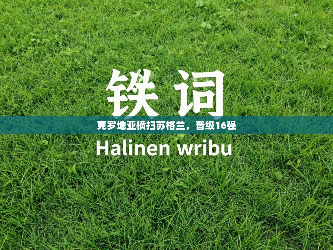 开云中国kaiyun·体育官方网站-克罗地亚横扫苏格兰，晋级16强  第1张